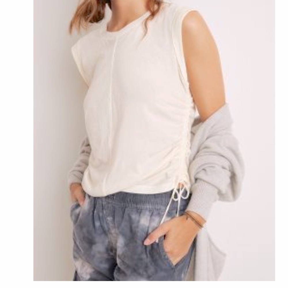 Anthropologie Pilcro desirdre ruched tank
